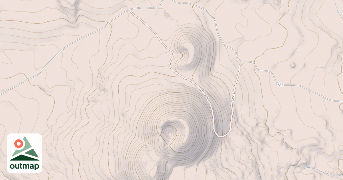 Map of BEAR WALLOW BUTTE