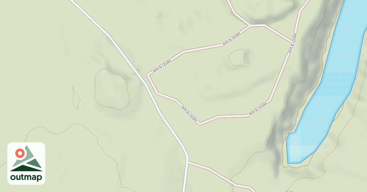 Map of Interlake State Recreation Area Trails
