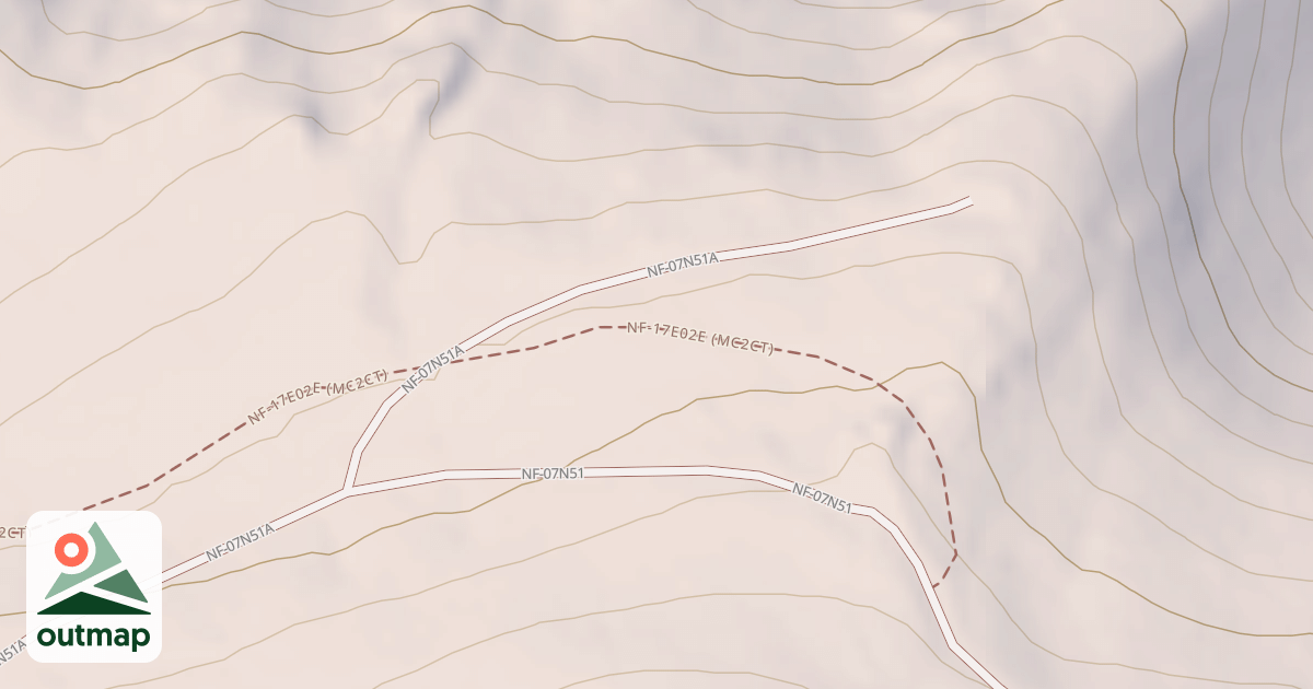 Map of USFS Motor Vehicle Use Map Roads {D7EA1BC5-CEDA-405F-AA5F-8A371AFE1708}