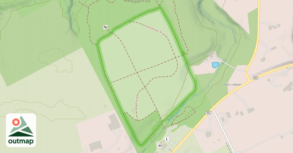 Map of Meadow Loop Trail