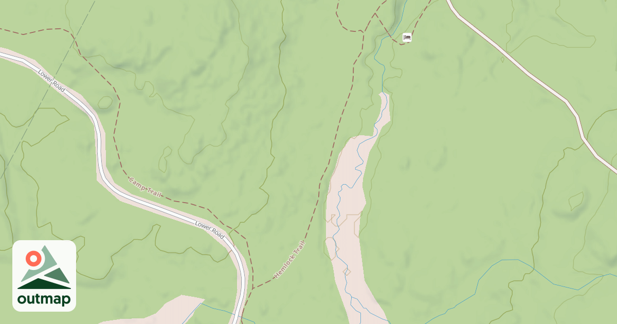 Map of snowmachine trail