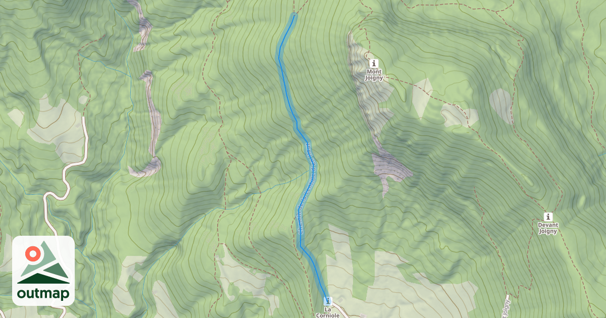 Map of Chemin de la Lentille d'en Haut