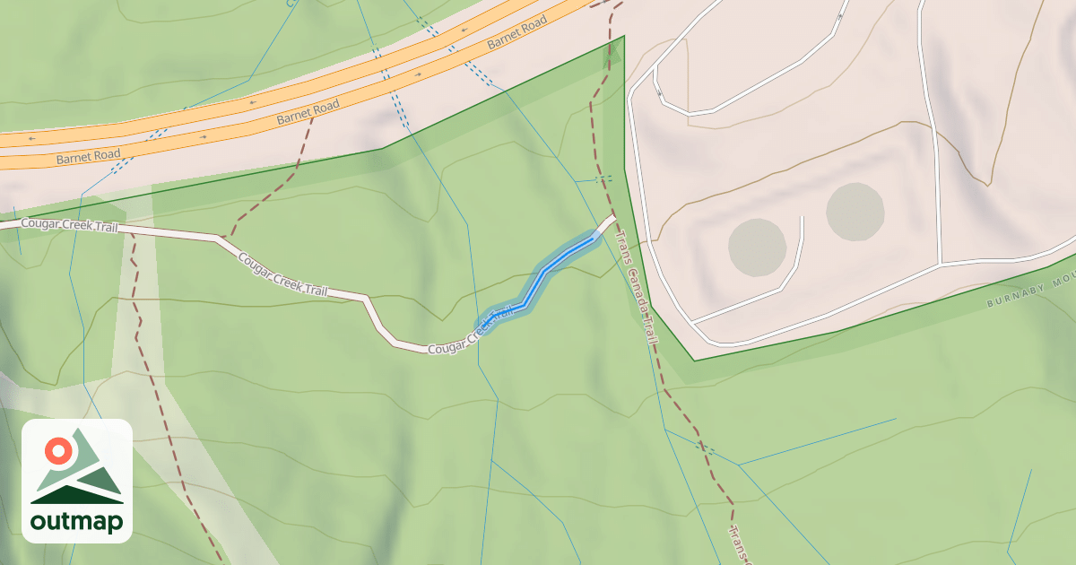 Map of Cougar Creek Trail