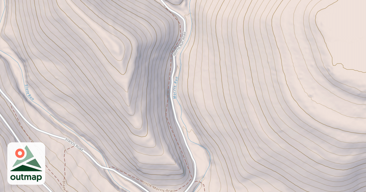 Map of Coudy Pike Snowmobile Trails