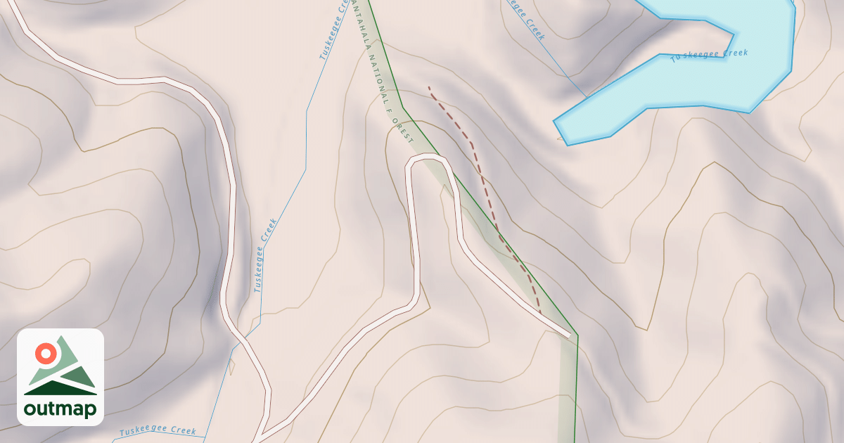 Map of LOWER TUSKEEGEE