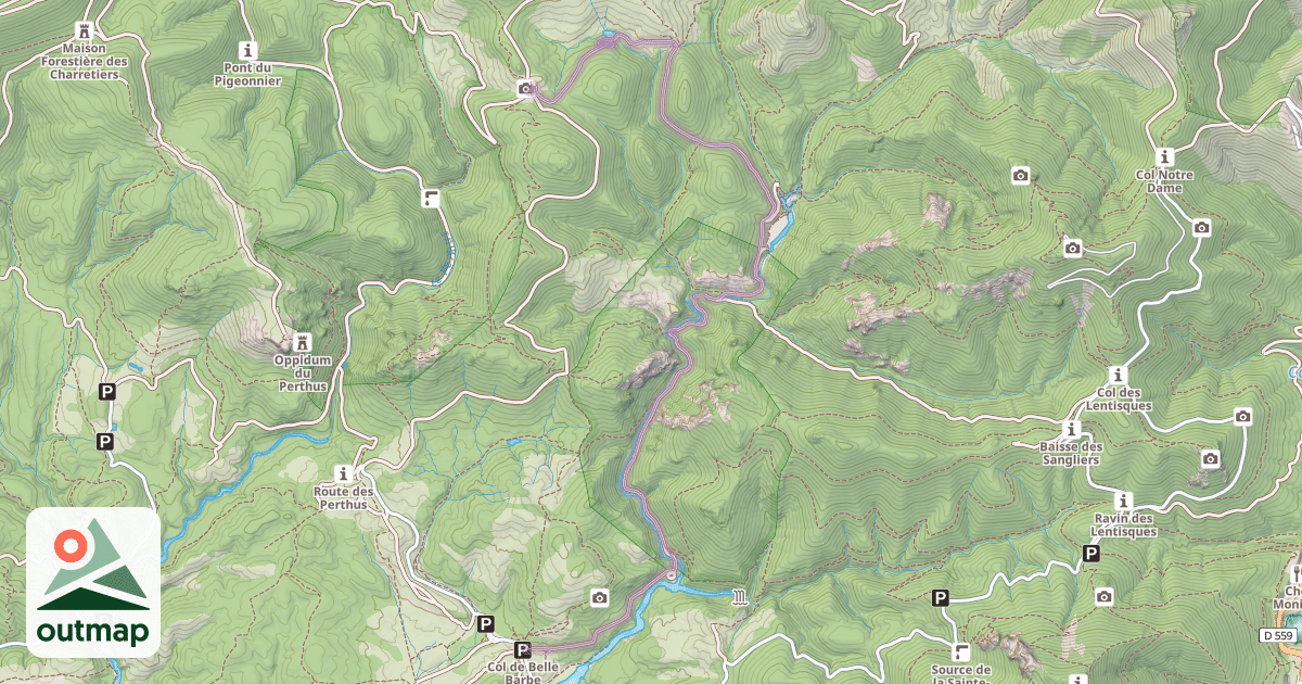 Map of Piste du Ravin du Mal Infernet