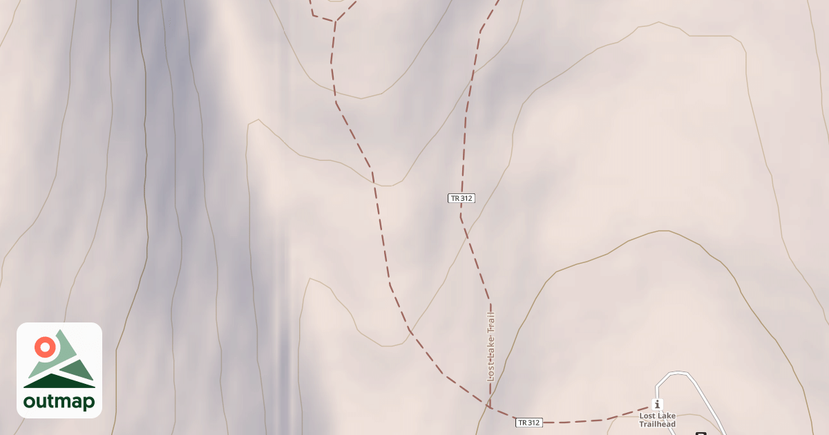 Map of Lost Lake Winter Trail