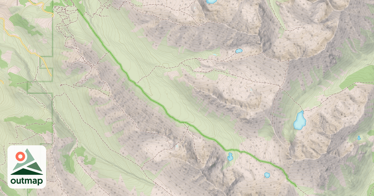Map of Powerline Pass Trail