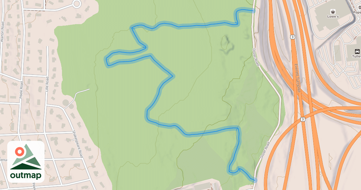 Map of Gateway Hills Recreational Trail
