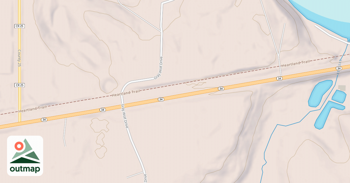 Map of Round River Drive