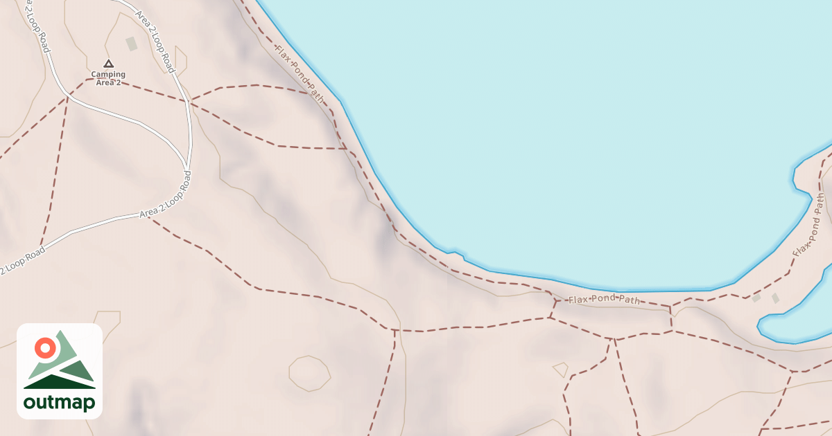 Map of Flax Pond Loop Trail