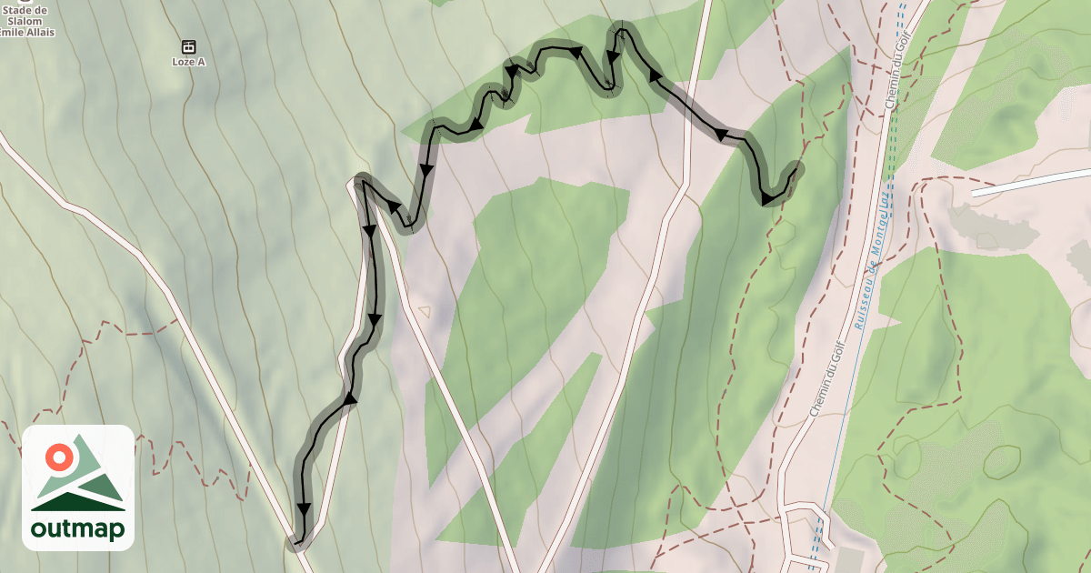 Map of DH.E-BIKE La Louza