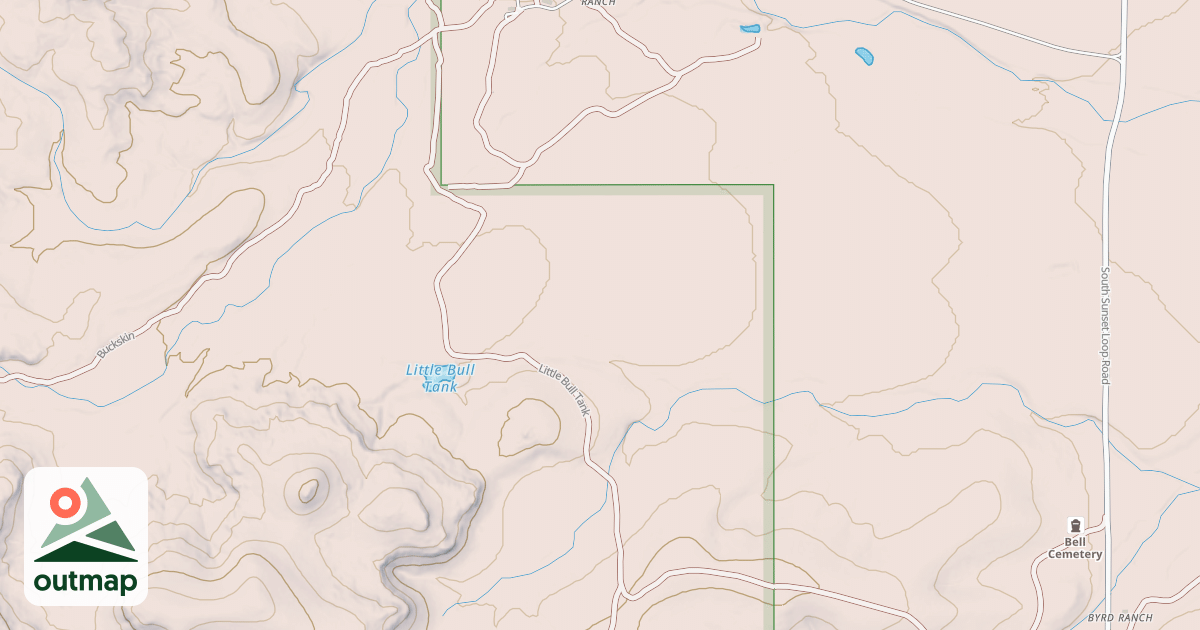 Map of LITTLE BULL TANK