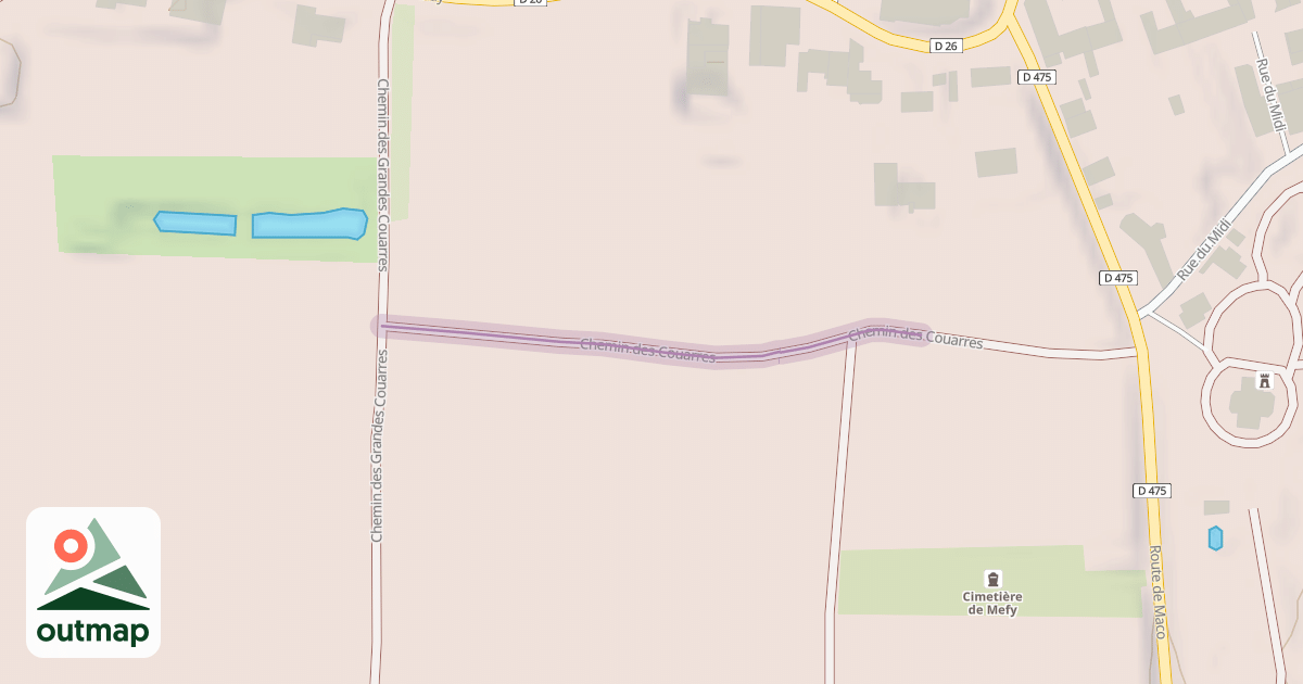 Map of Chemin des Couarres