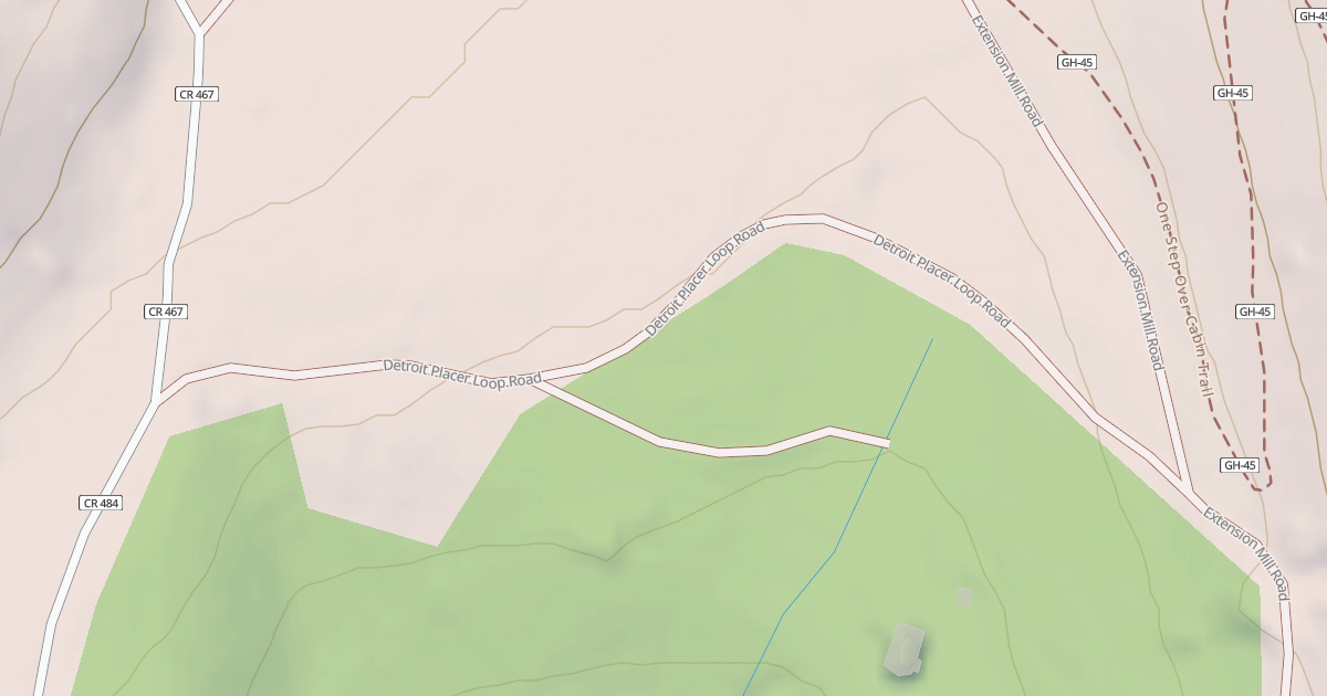 Map preview of DETROIT PLACER LOOP/CR 483