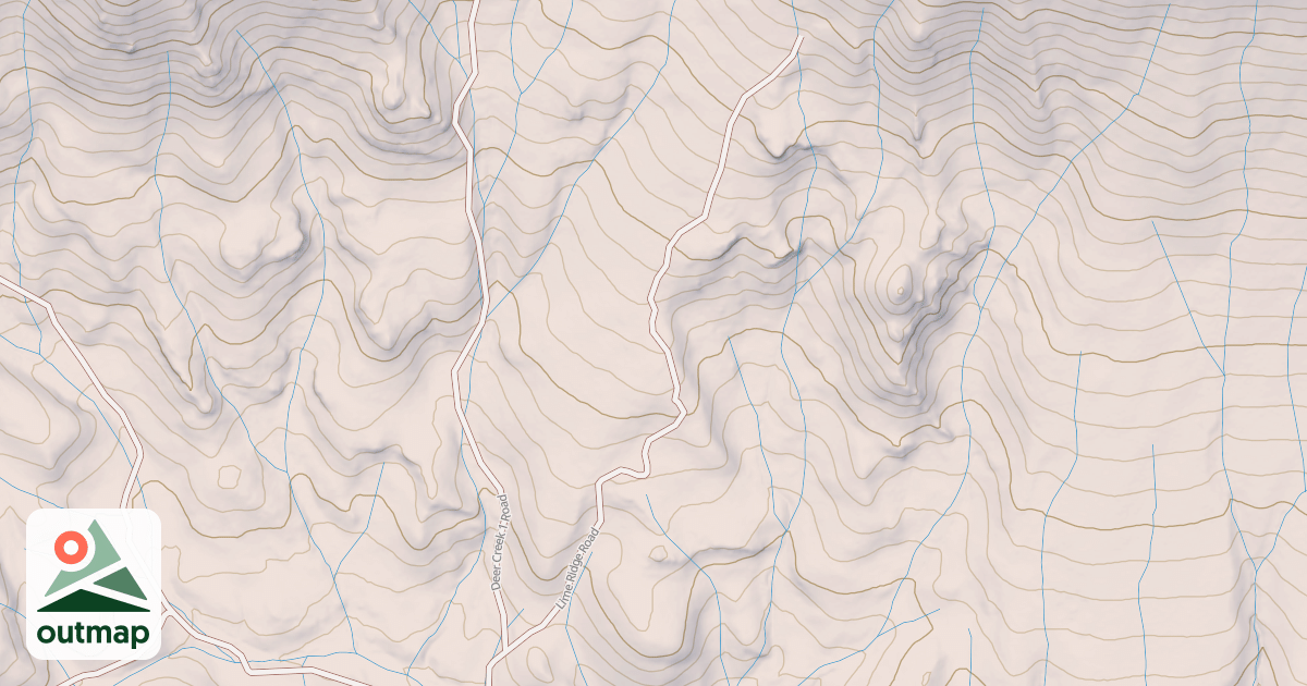 Map of LIME RIDGE