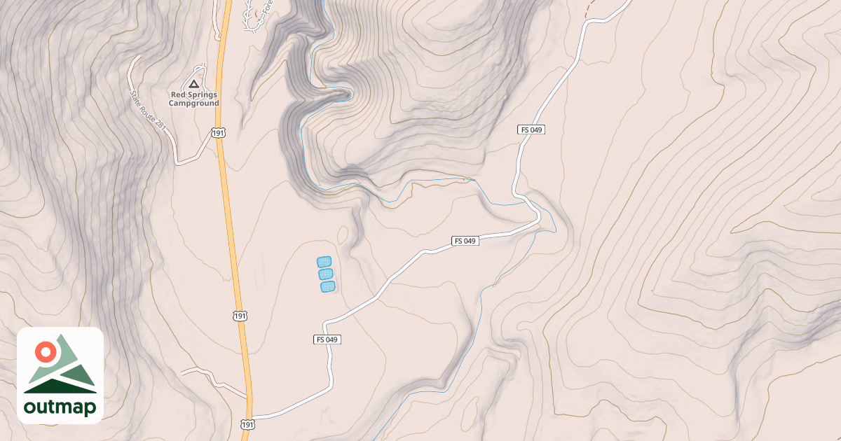 Map of GREEN DRAW