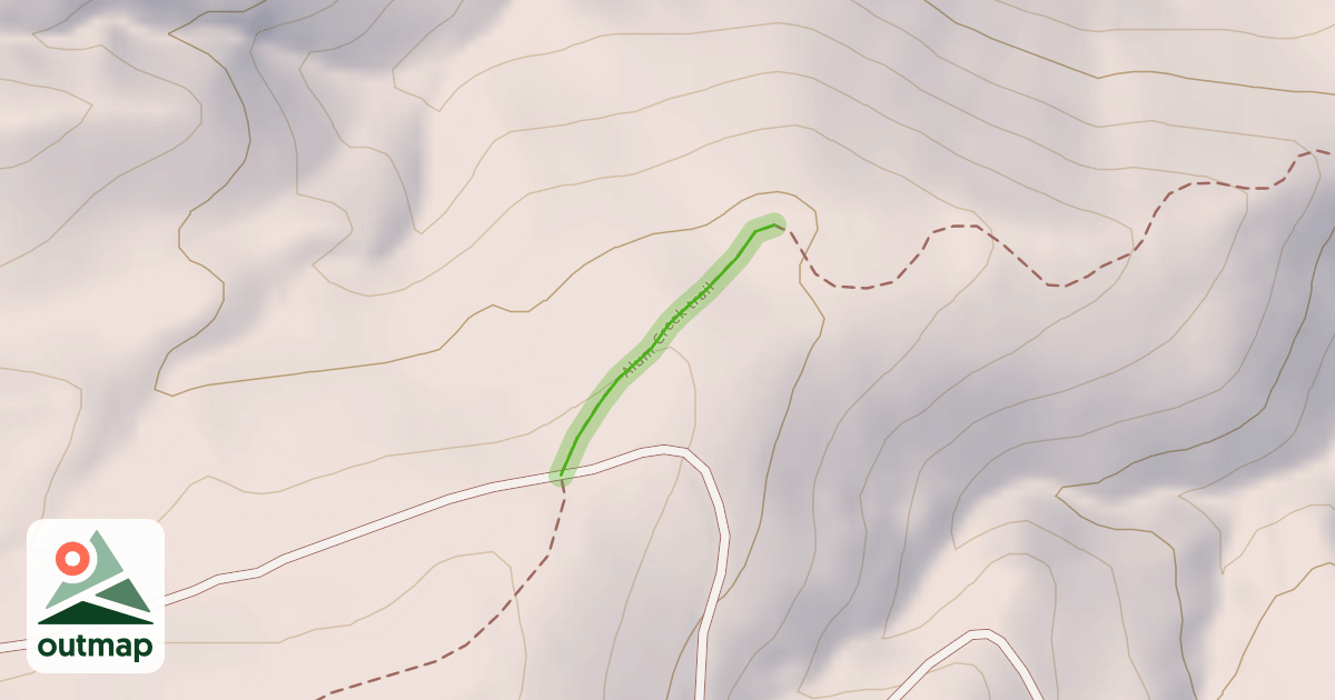 Map of Alum Creek trail