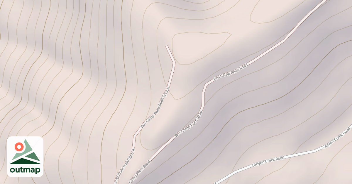 Map of BOX CAMP POINT