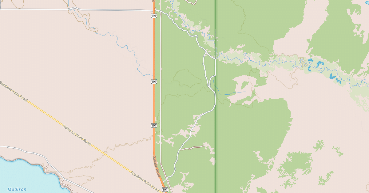 Map preview of EAST COUGAR CREEK ROAD