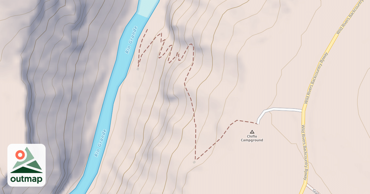 Map of Chieflo Trail East
