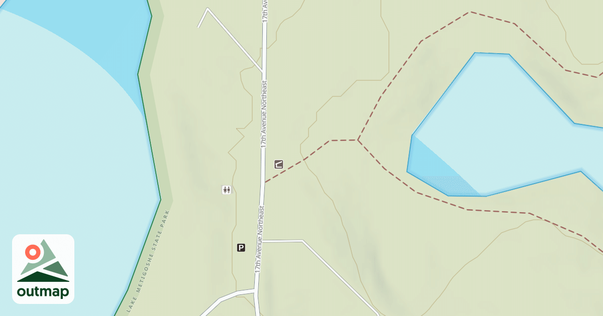 Map of Old Oak Natiional Recreation Trail