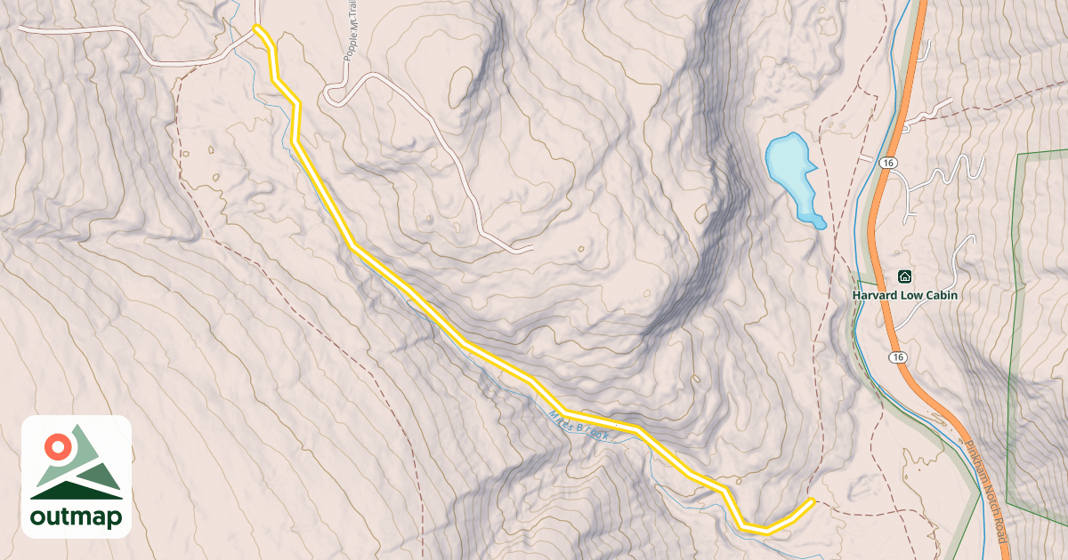 Map of 48. Winniweta Falls Trail