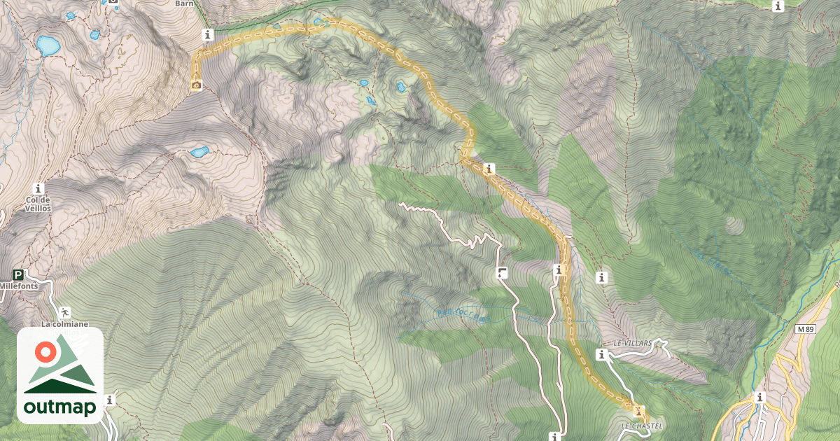 Map of Mont Pépoiri — Le Chastel