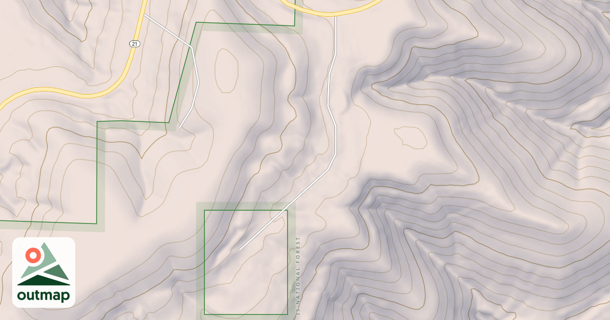 Map of USFS National Forest System Roads {A5FB4AED-0EFB-429E-8606-C74DE94A43E0}