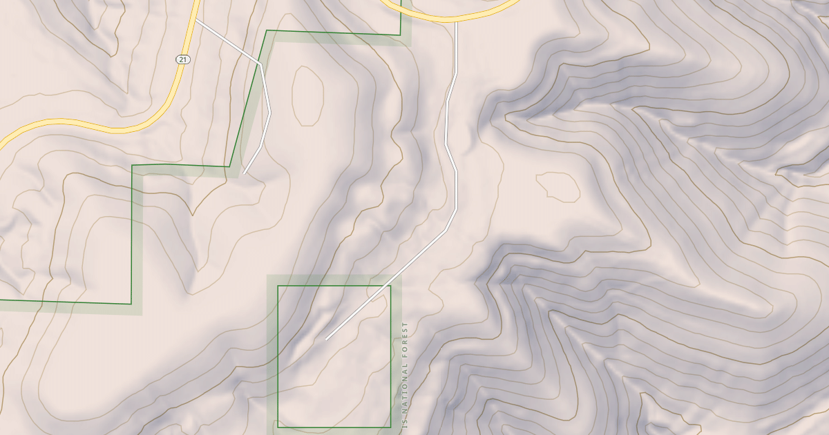 Map preview of USFS National Forest System Roads {A5FB4AED-0EFB-429E-8606-C74DE94A43E0}