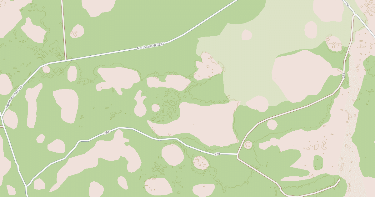 Map preview of USFS National Forest System Roads {BF9BE6C2-0C38-4B62-86AC-75C1B733626E}