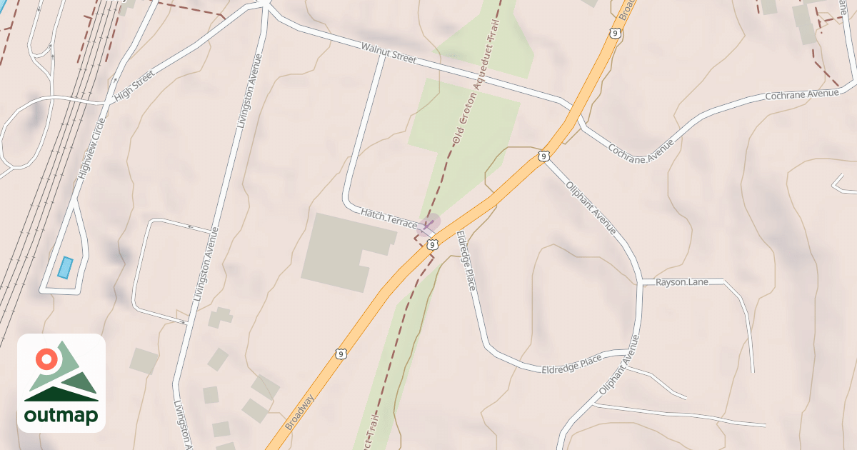 Map of Broadway / Hatch Terrace Crosswalk