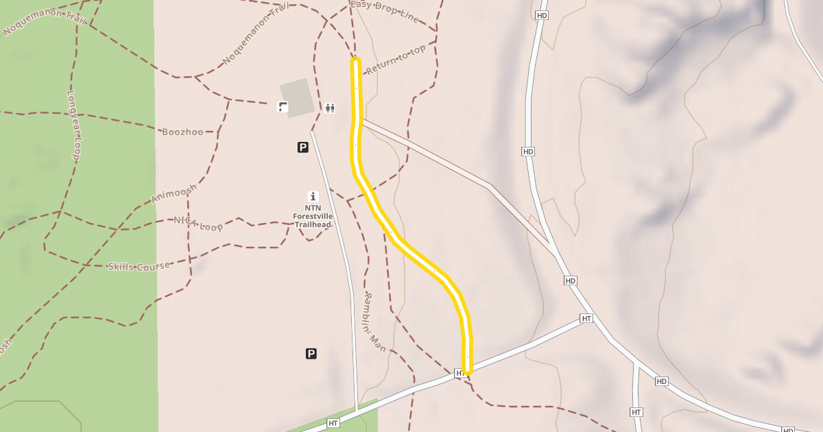 Map preview of Noquemanon Trail