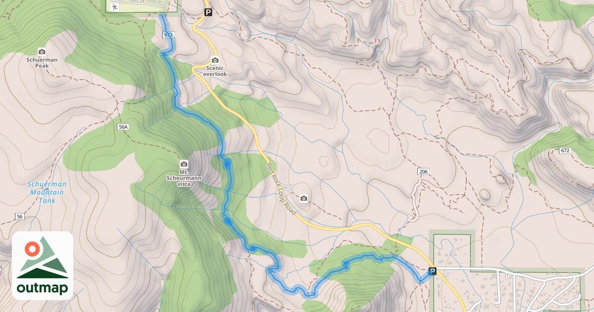 Map of Scorpion Trail