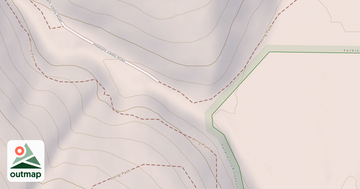 Map of Long Path/snowmobile Trail