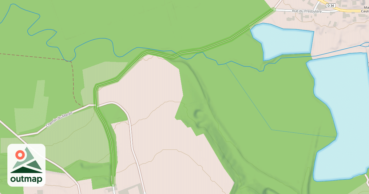 Map of Allée de l'Omignon