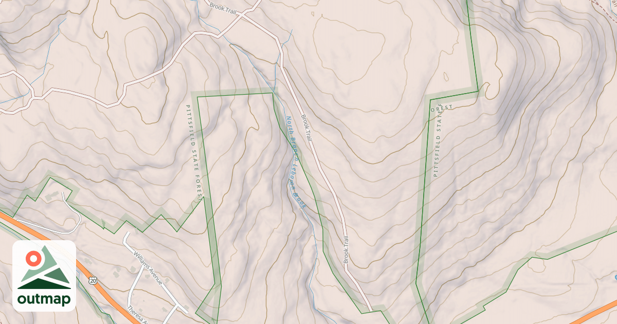 Map of Brook Trail