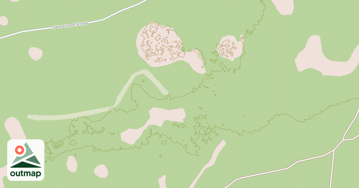 Map of USFS Motor Vehicle Use Map Roads {EBA76450-C2A2-4C12-B9B7-2DD3C0B6749F}