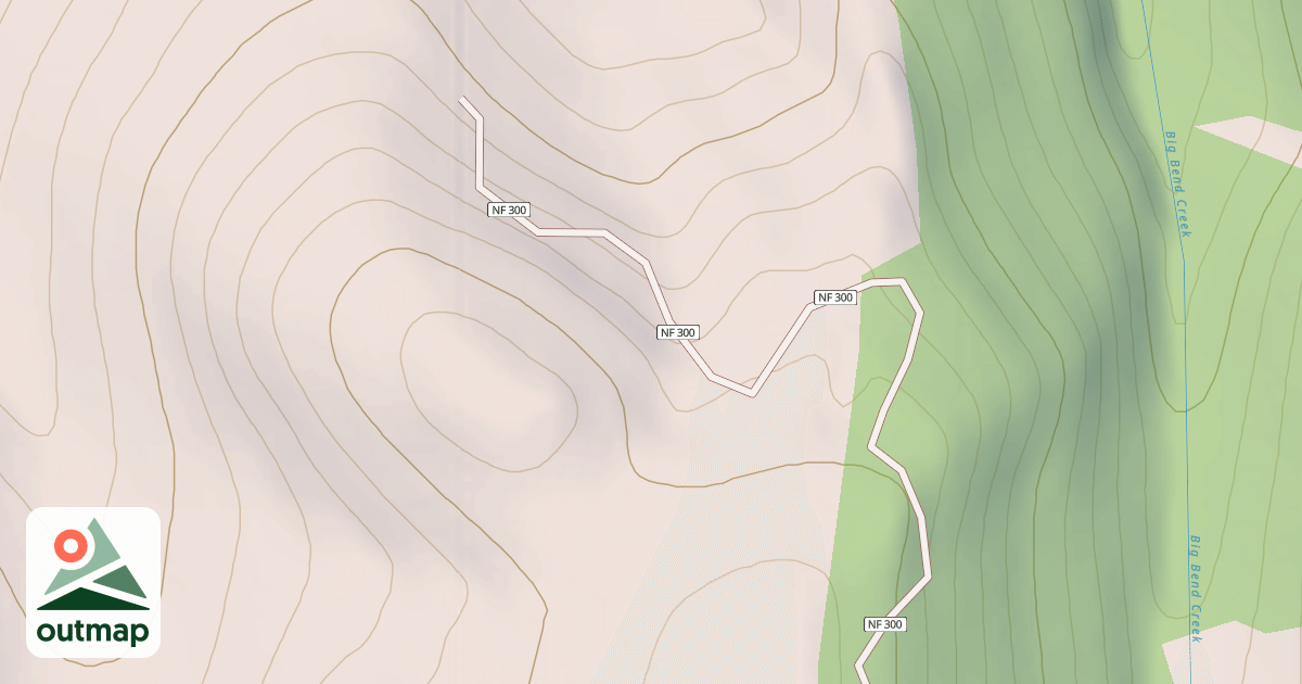 Map of BULLDOG CREEK - PYRAMID ROCK
