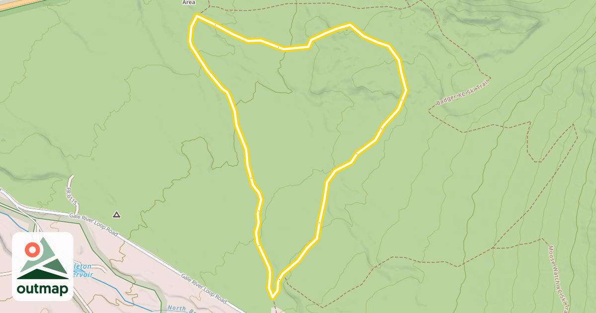 Map of Beaver XC Ski Trail
