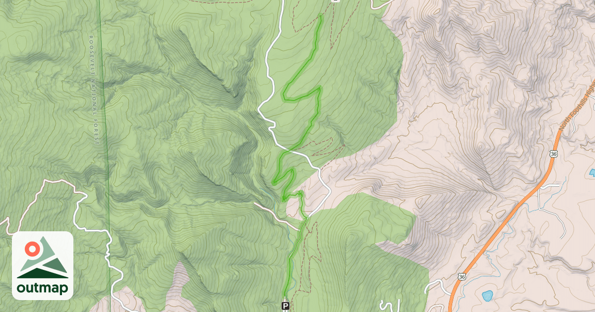 Map of Wapiti Trail