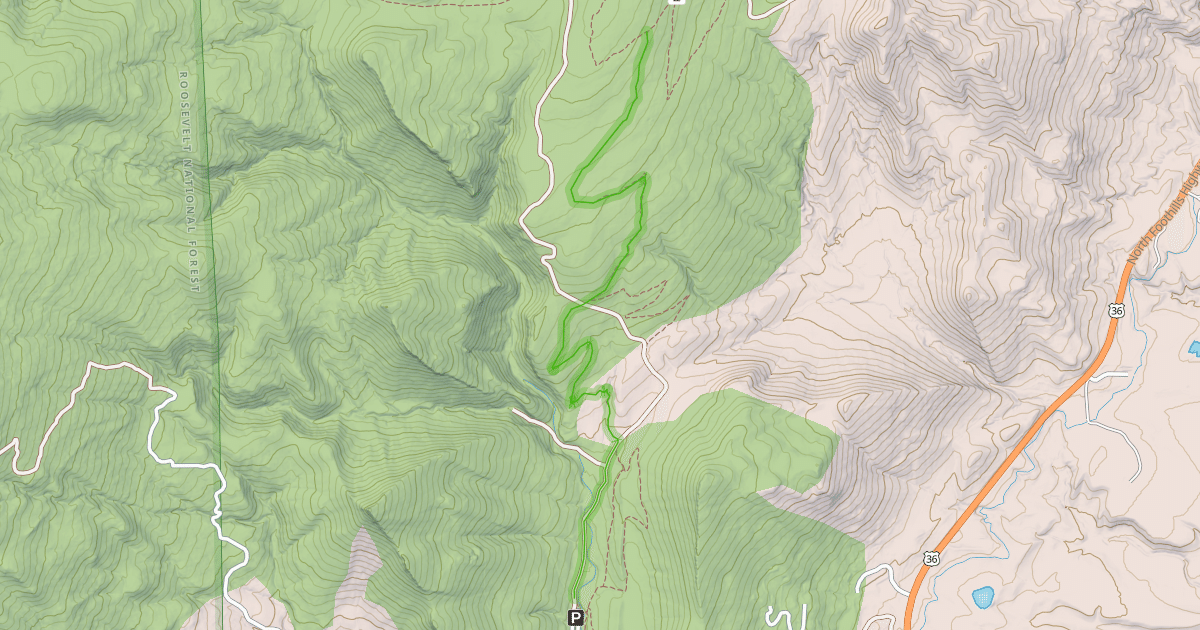 Map preview of Wapiti Trail
