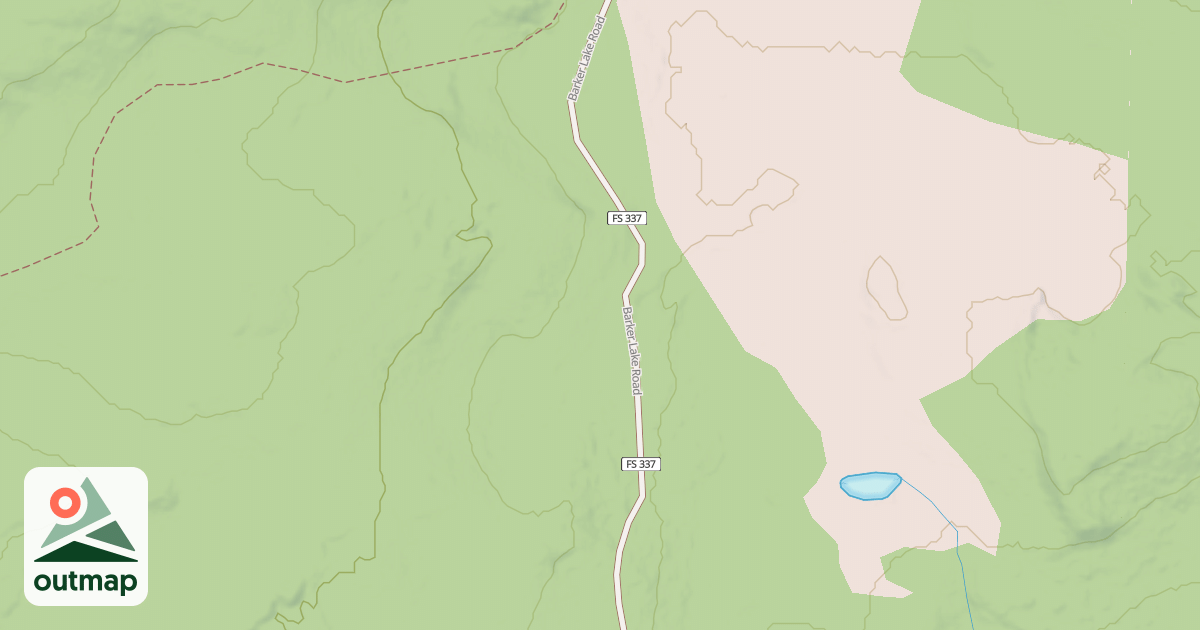 Map of BARKER LAKE