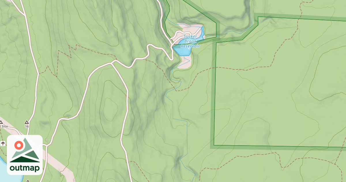 Map of Goshen Dam