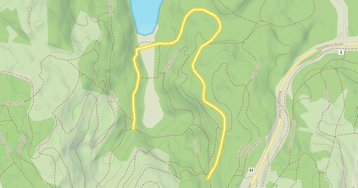 Map preview of Inner Lake Loop