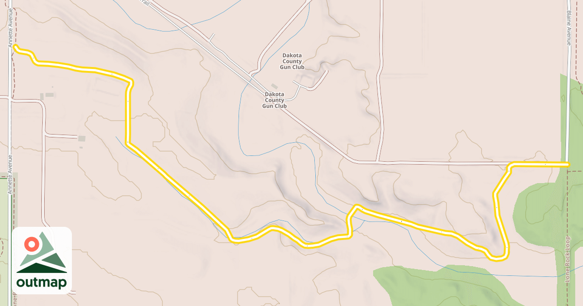 Map of Lone Rock Loop