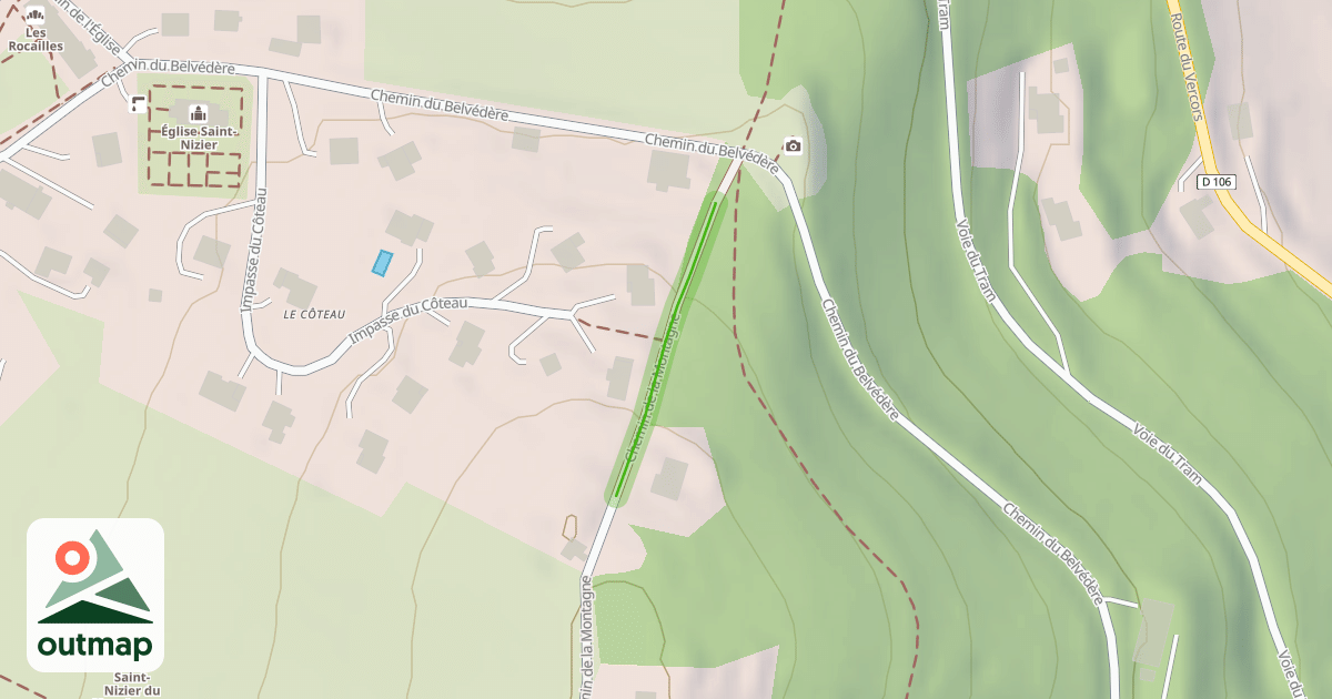 Map of Chemin de la Montagne