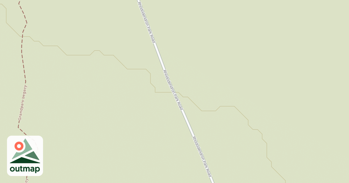 Map of Rhododendron Park Entrance Road