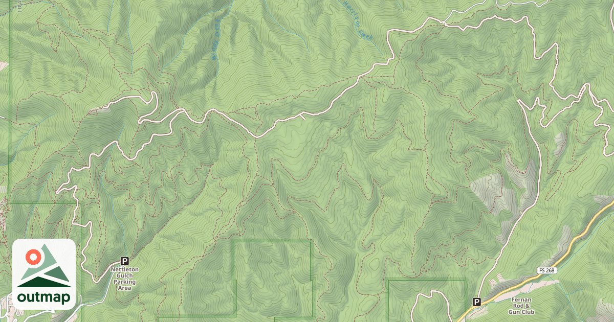 Map of USFS Motor Vehicle Use Map Trails 12881