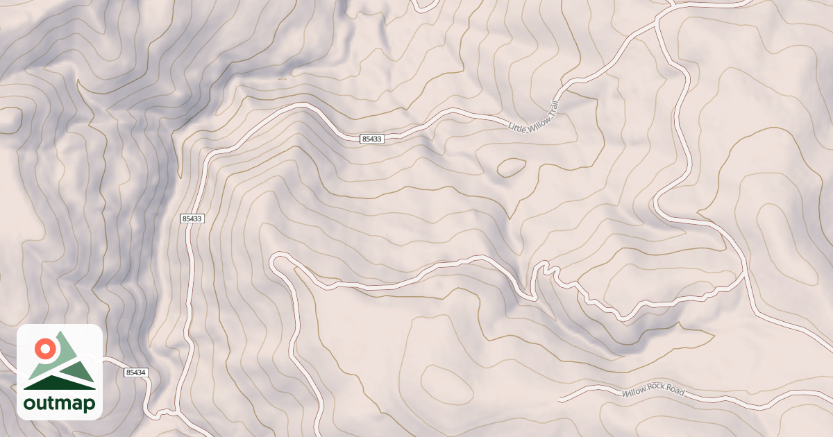 Map of LITTLE WILLOW